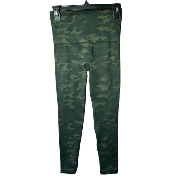 Spanx Green Camo Seamless Leggings M - Picture 1 of 9